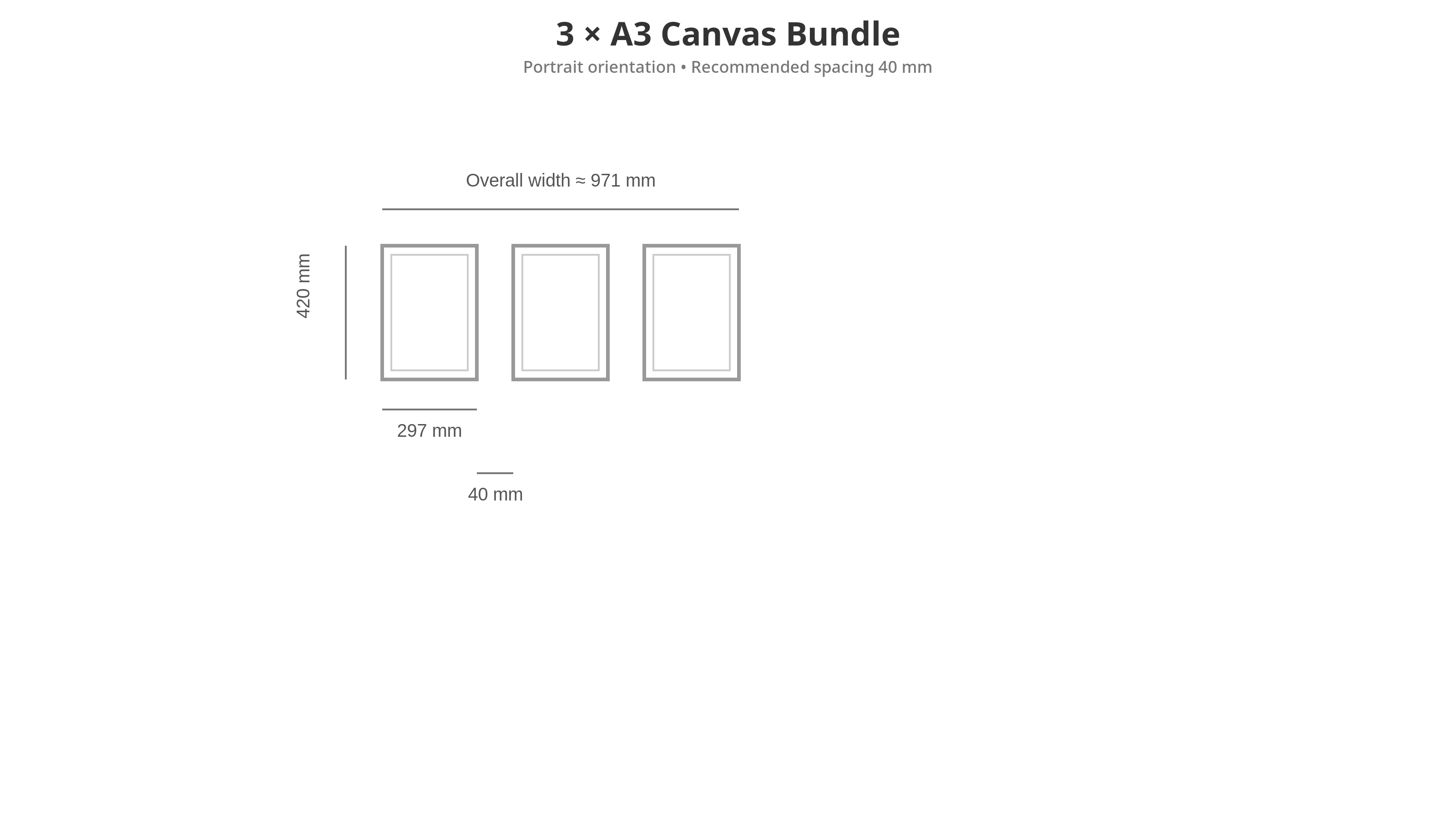 Bold Animal Canvas Set