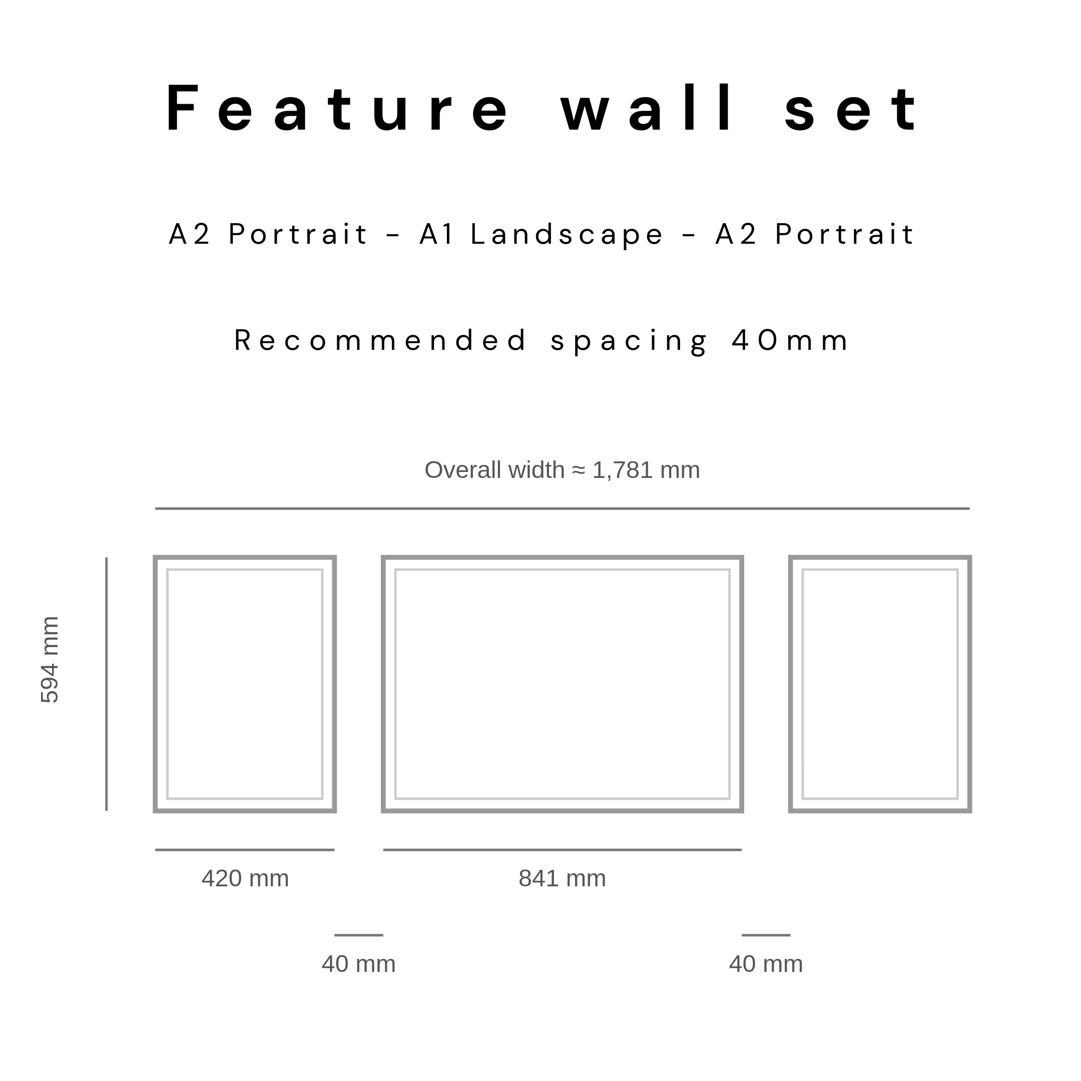 Feature Wall Set - A2 | A1 | A2